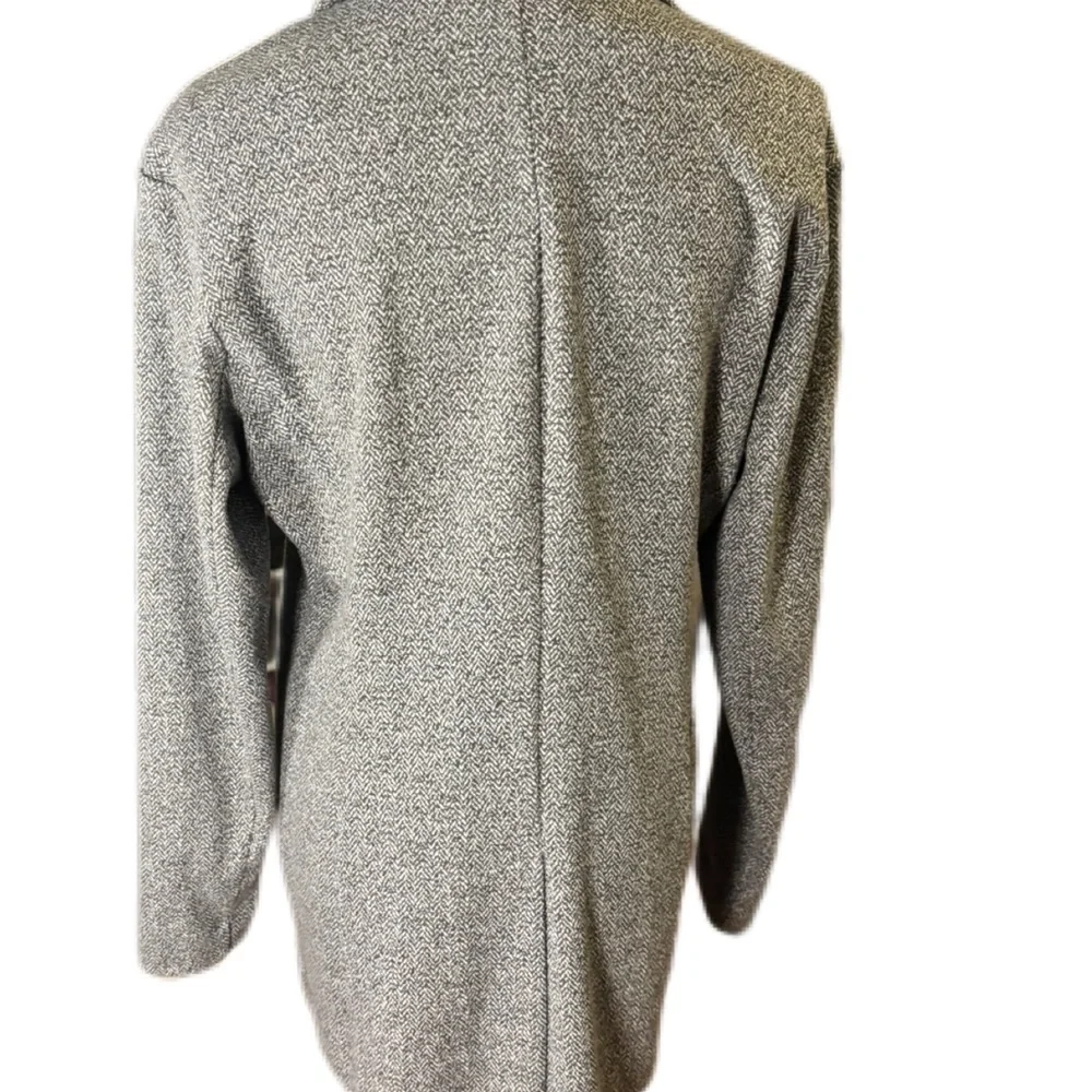 Avec Les Filles Gray/White Longline Knit Blazer Jacket XS EUC - Picture 5 of 10